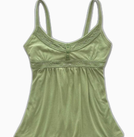 Casual Lace Bow Slimming Versatile Camisole Top