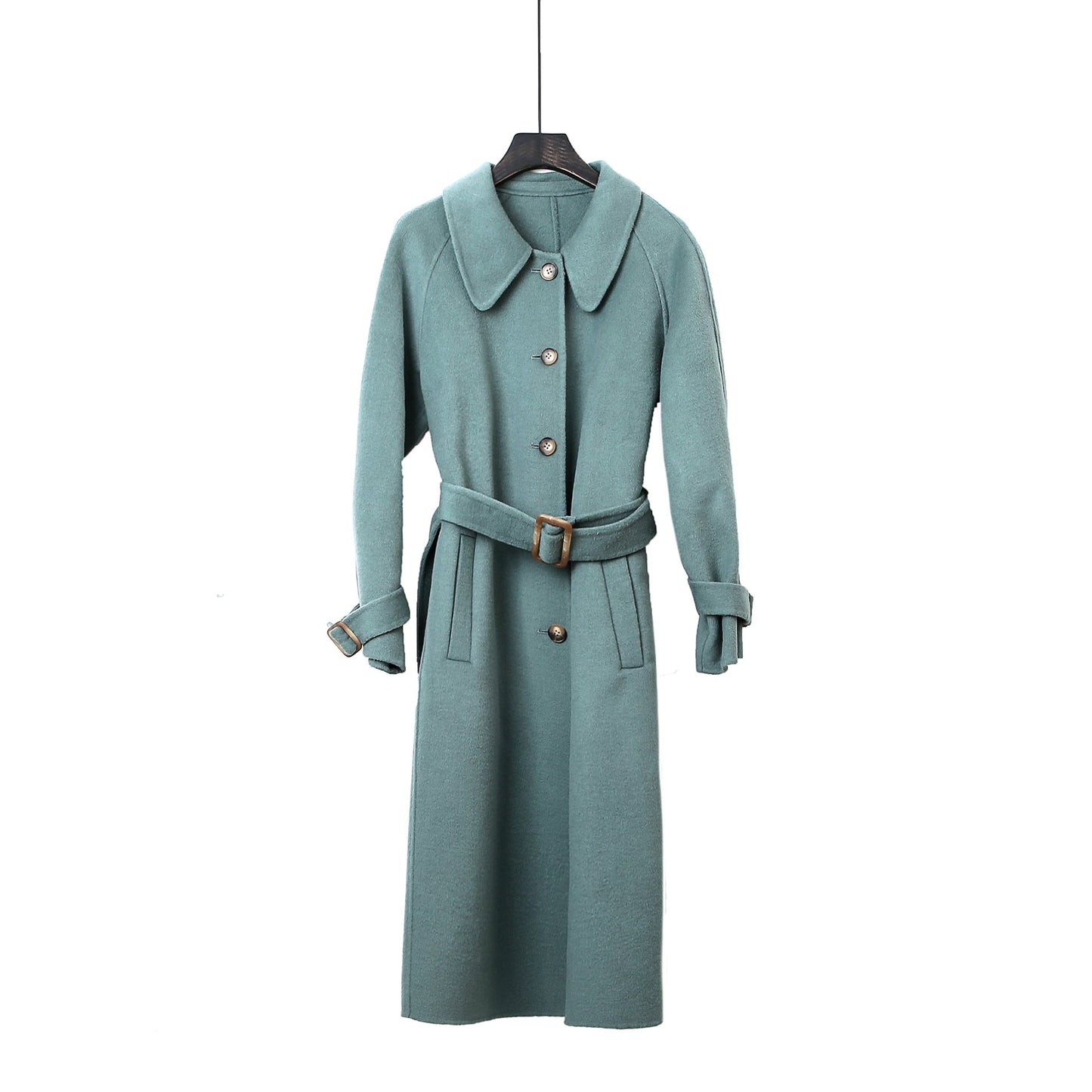 Elegant Commuter Double-Faced Wool Coat