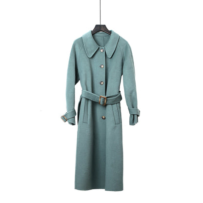 Elegant Commuter Double-Faced Wool Coat
