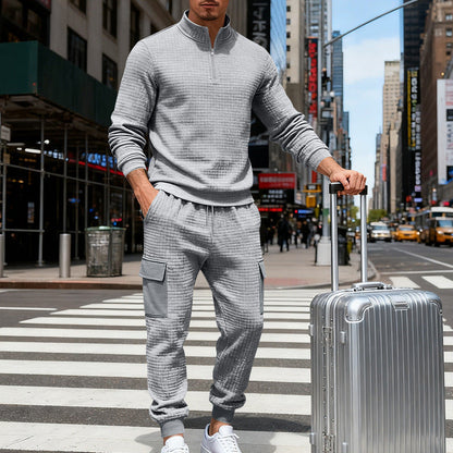Mens Loose-Fit Casual Workwear Sports Suit
