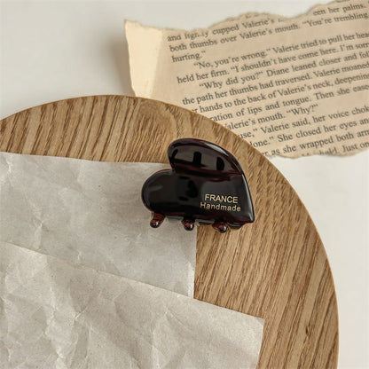 Love Small Jaw Back Hairpin Shark Clip