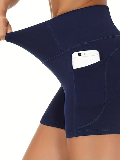 Cross-Border European And American New Popular Yoga Pants High-Waisted Butt-Lifting Leggings Running Sports Outdoor Fitness Shorts For Women