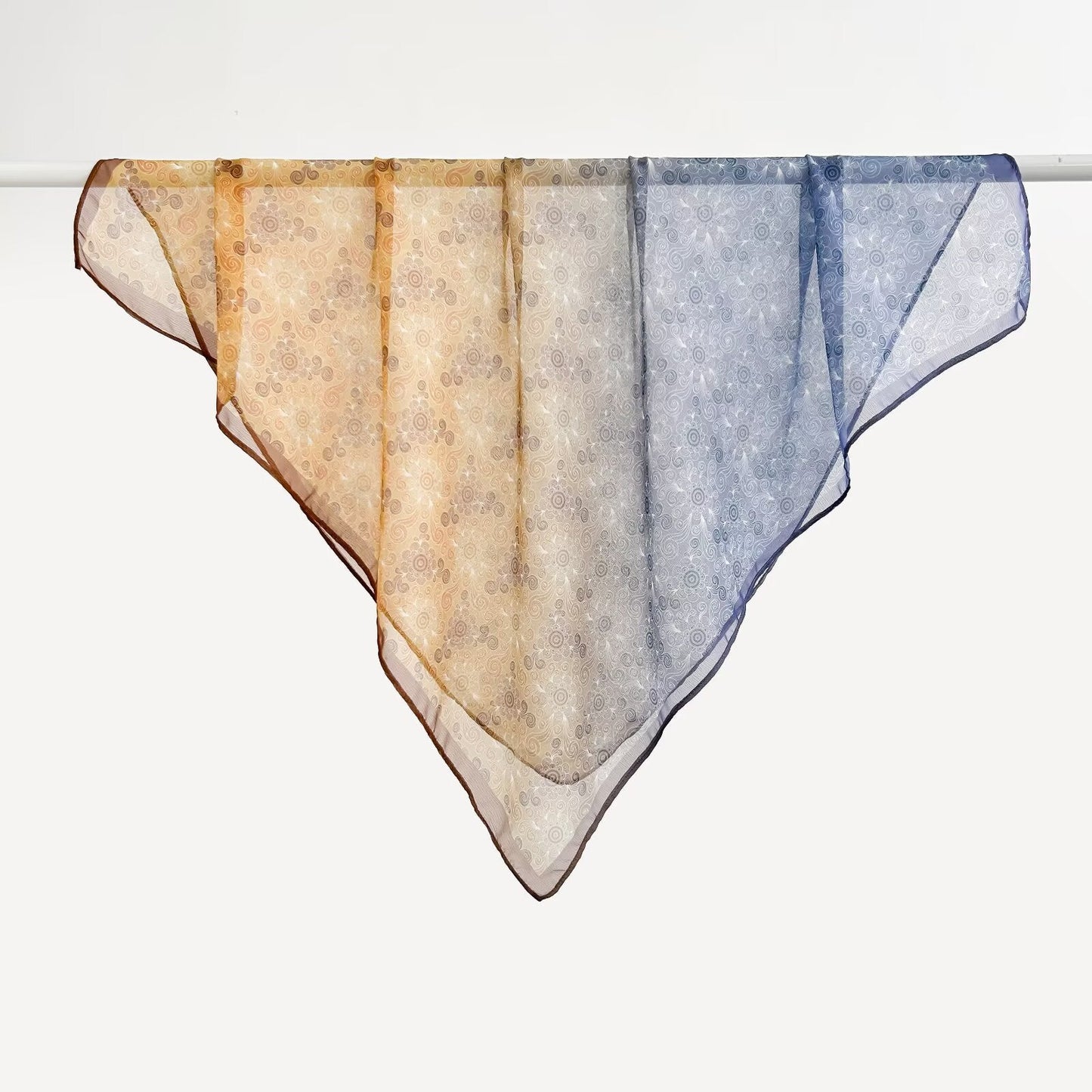 Versatile Printed Thin Square Scarf