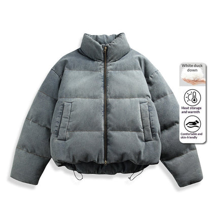 Mens Loose-Fit Padded Down Jacket Outerwear
