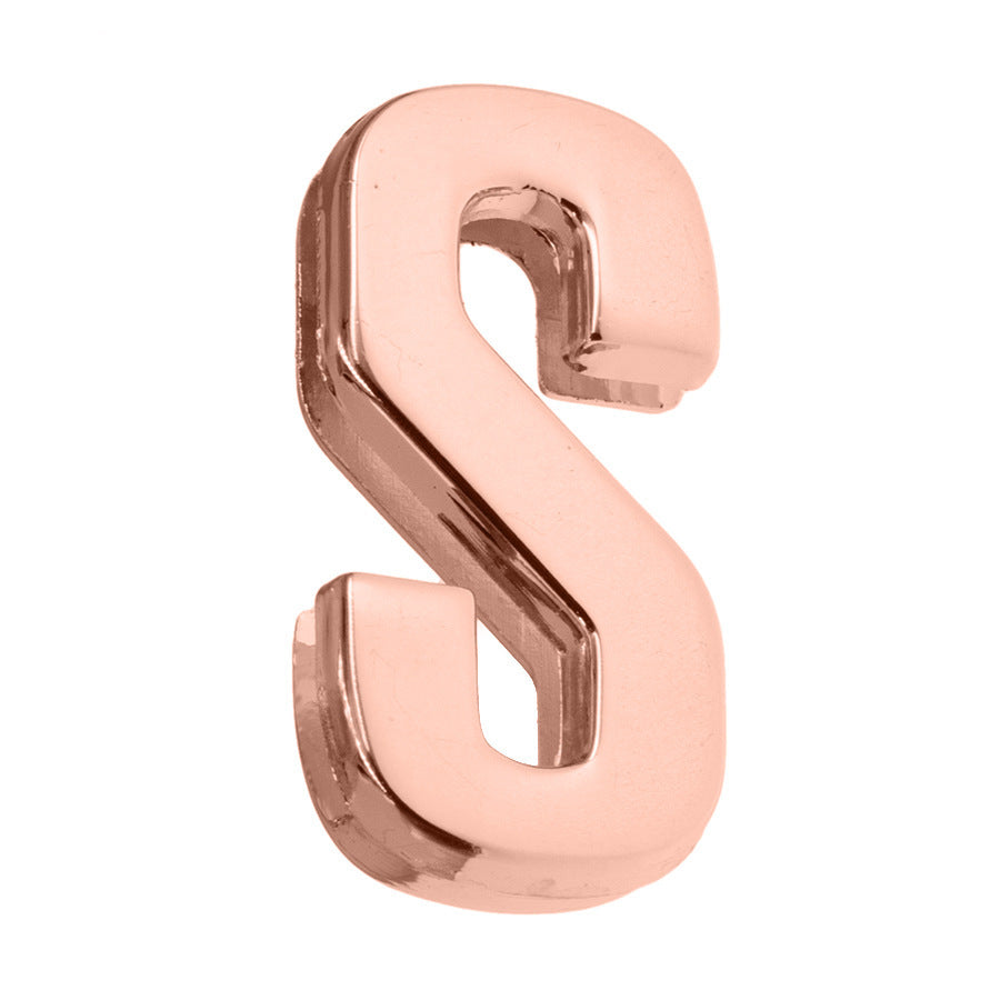 DIY Letter Keychain Glossy Ornament Accessories