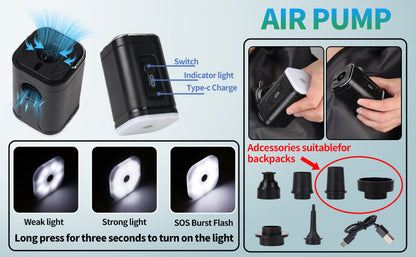 Large-capacity Compression Backpack With USB Charging For Short Trips And Travel