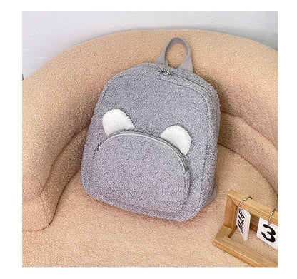Lightweight New Heart-Shaped Plush Kindergarten Backpack