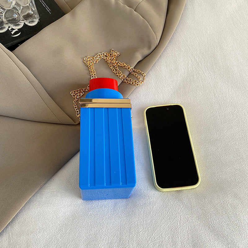 Acrylic Lipstick-shaped Single-shoulder Crossbody Bag