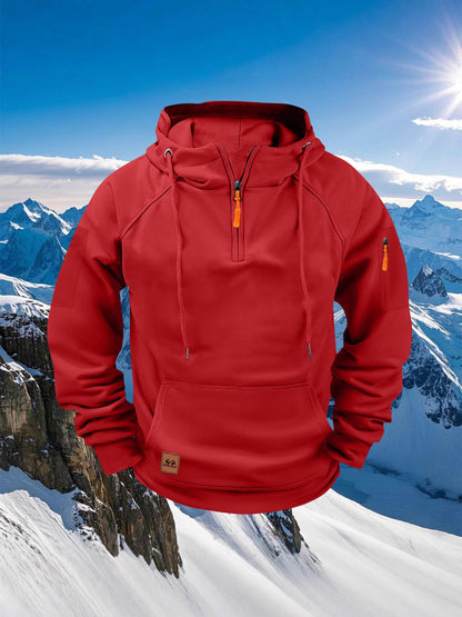 2026 New Cross-Border Spring And Autumn Men's Sweatshirt Hoodie Zipper Multi-Pocket Pullover Sports Casual Sweatshirt