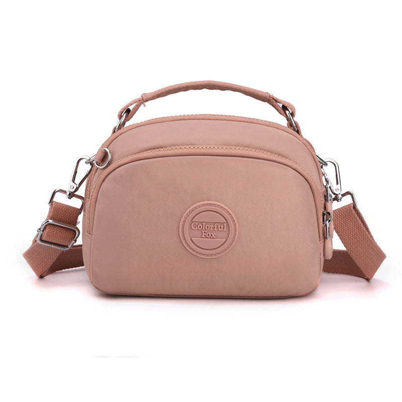 Colorful Fox New Fashion Mobile Phone Bag Women's Multi-Layer Simple Satchel Shoulder Bag Water-Repellent Crossbody Bag