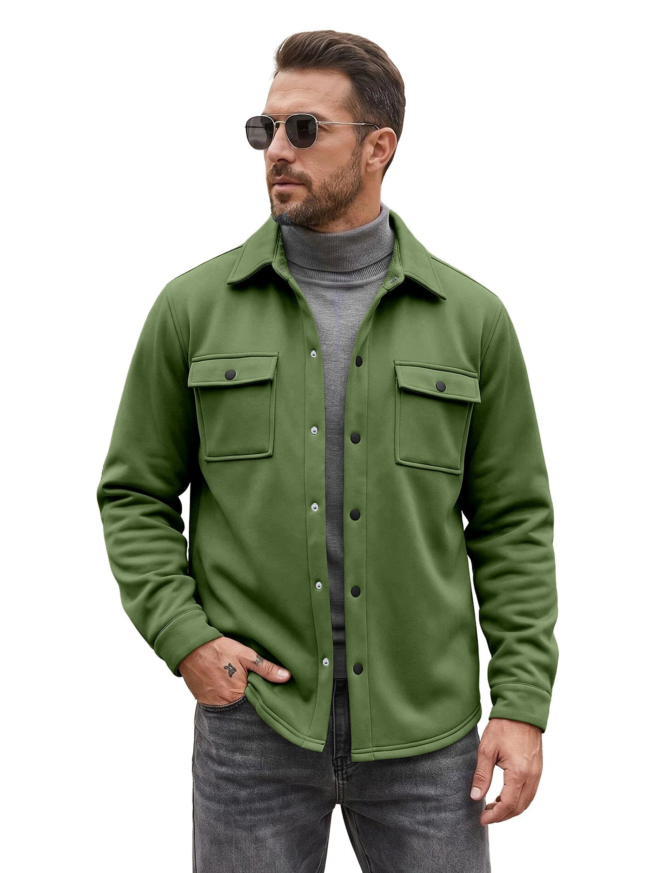 Long-sleeve Multi-pocket Loose-fitting Breathable Jacket