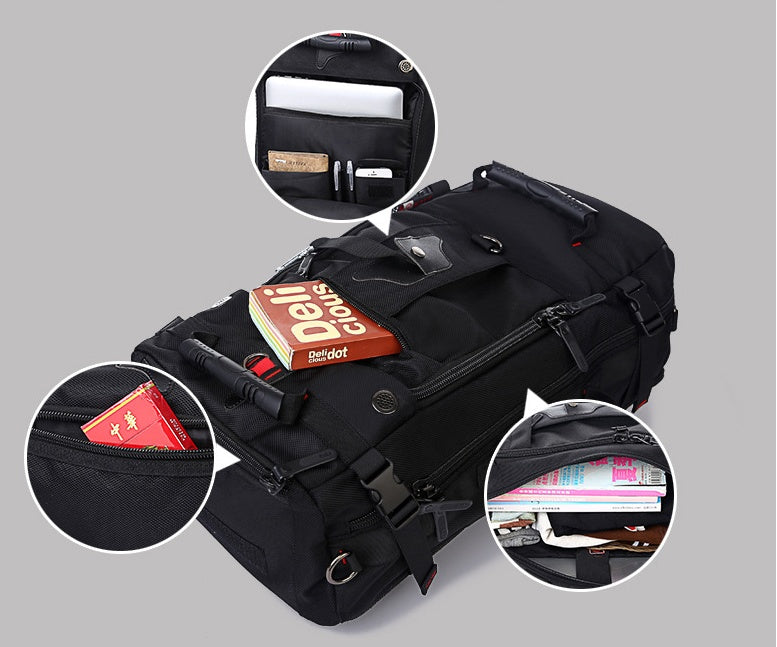 Men's Large Capacity Oxford Hiking Backpack – Multifunctional Outdoor Bag