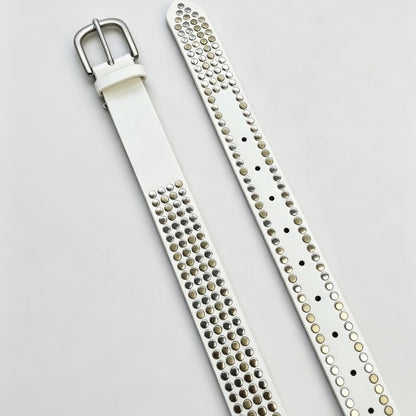 Black And White Minimalist Fashion Belt