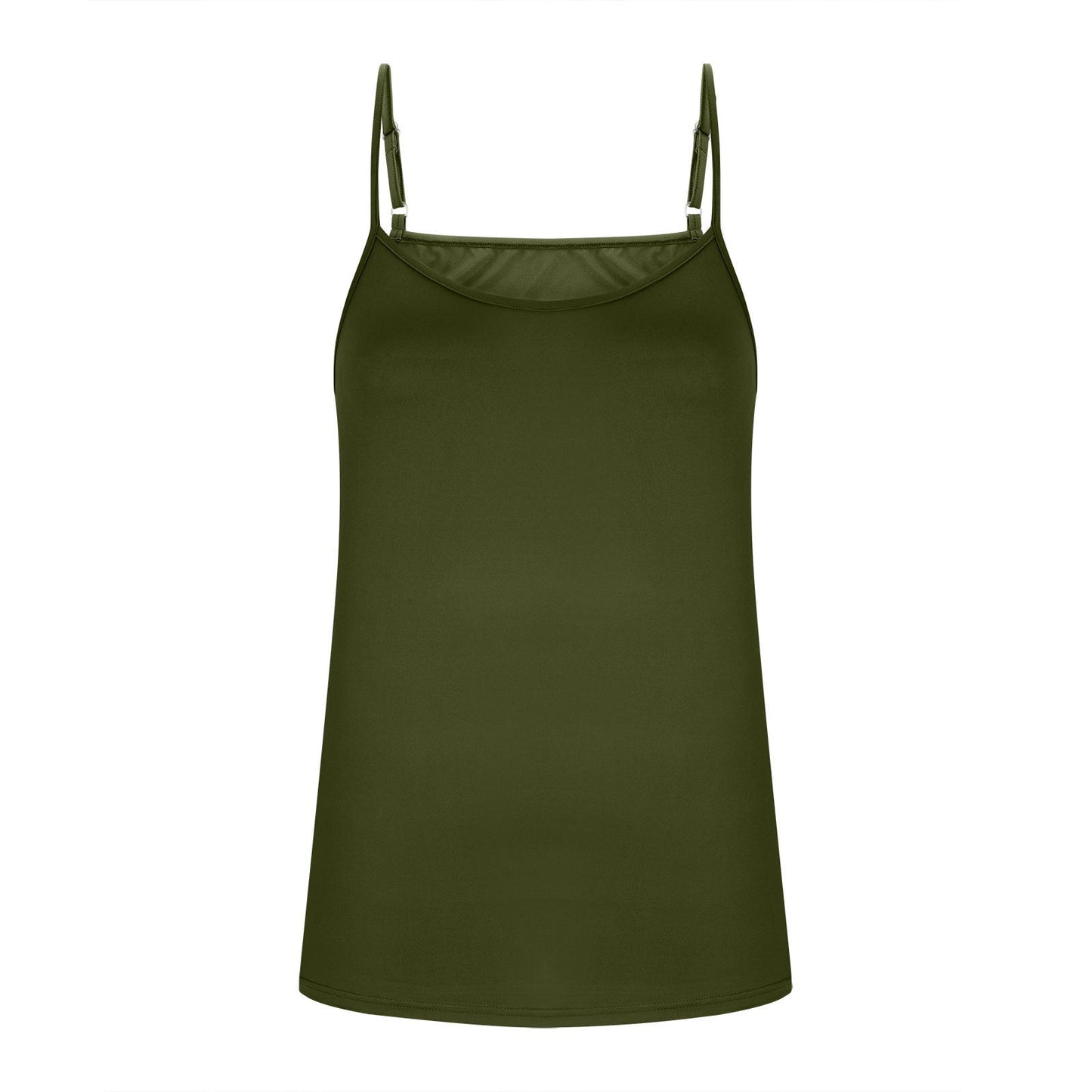 2025 Cross-border Europe And America Amazon New Summer Women's Milk Silk V-neck Adjustable Thin Shoulder Strap Vest Women