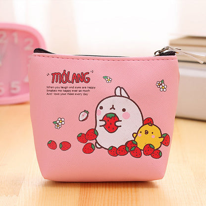 Creative Potato Rabbit Zero Wallet Korean Version PU Waterproof Hand With Small Pocket Mini Cute Coin Earphone Receiving Bag