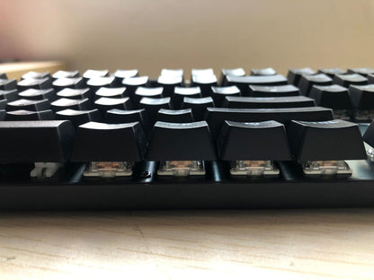 87-Key Mechanical Keyboard with Green Switches - Desktop Non-Punch Design
