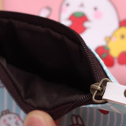 Creative Potato Rabbit Zero Wallet Korean Version PU Waterproof Hand With Small Pocket Mini Cute Coin Earphone Receiving Bag