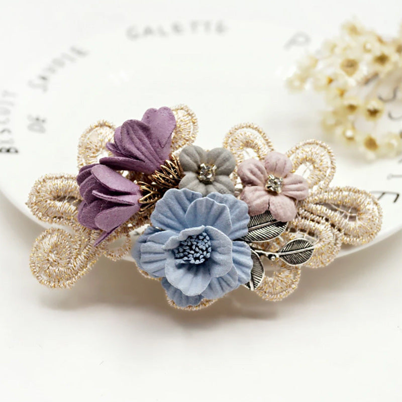 Handmade Bow Hair Ring Pearl Girl Headband