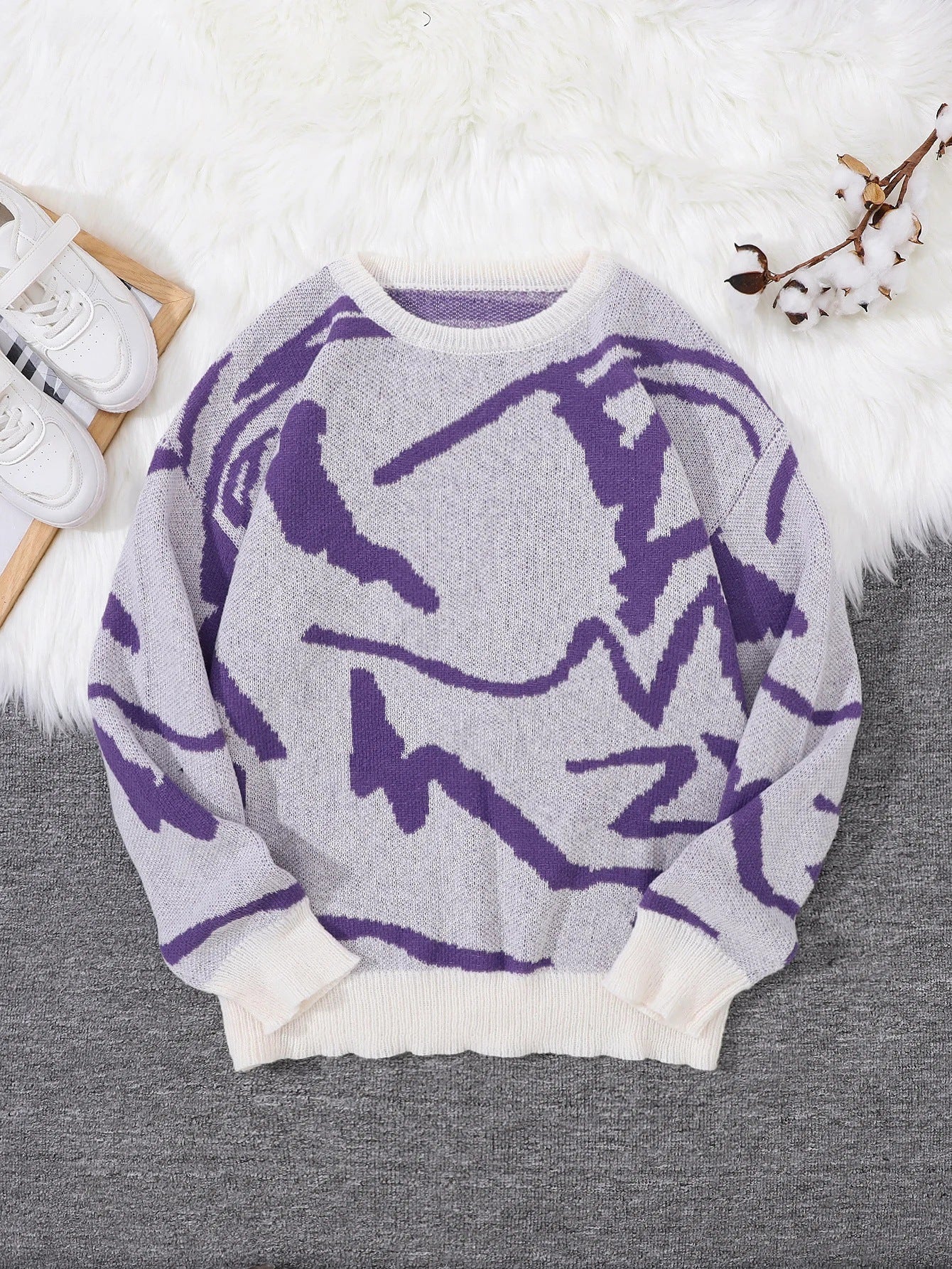 Simple Chunky-knit Hoodie For Men And Women