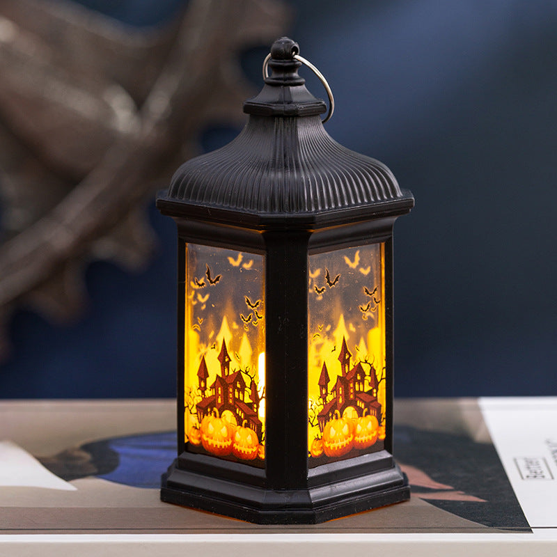 Halloween Decorations Children's Portable Pumpkin Lantern Halloween Ornaments Halloween Pendant Wind Lantern Props