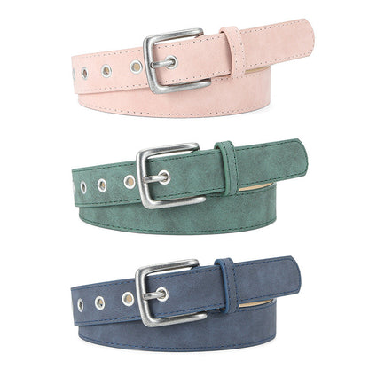 Matte-texture Wear-resistant Pin-buckle Womens Belt