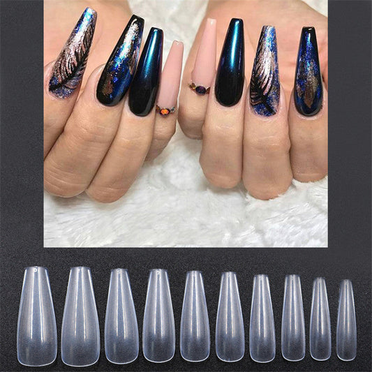 500 Transparent Natural Color Ballet Fake Nails