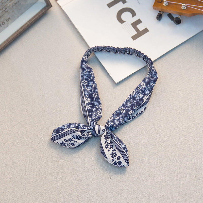 Big bow tie bunny ears headband