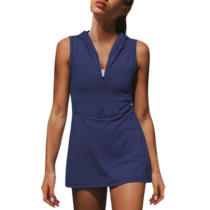 Women's Half Zipper Sports Dress