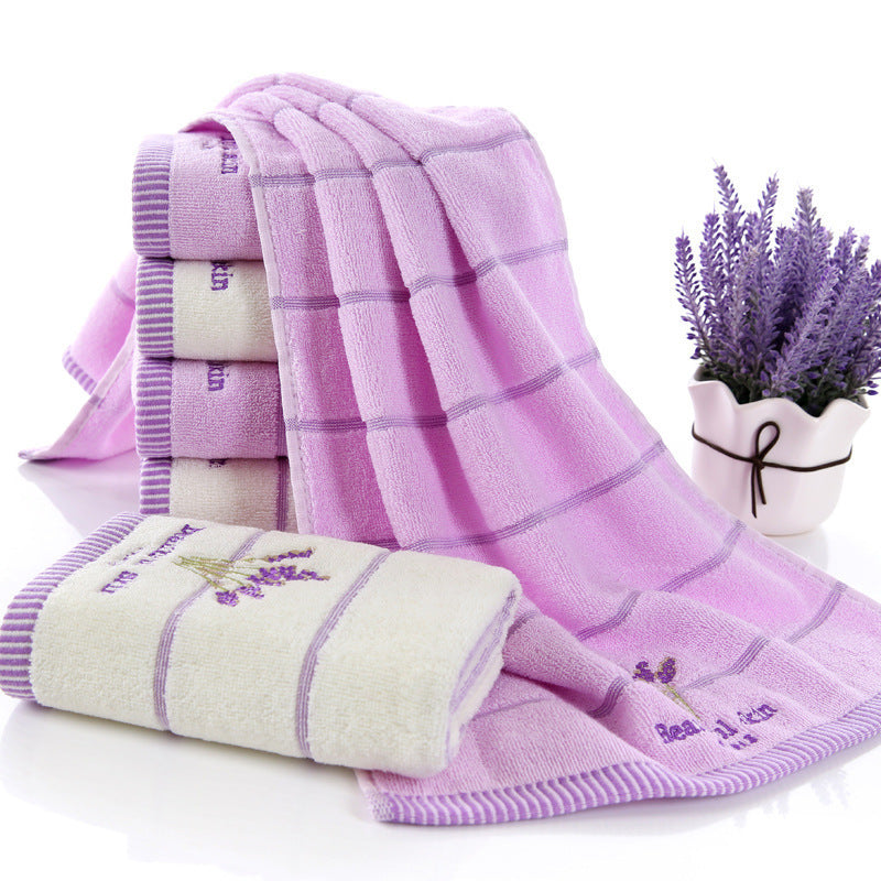 Pure Cotton 32-Strand Embroidered Face Towel