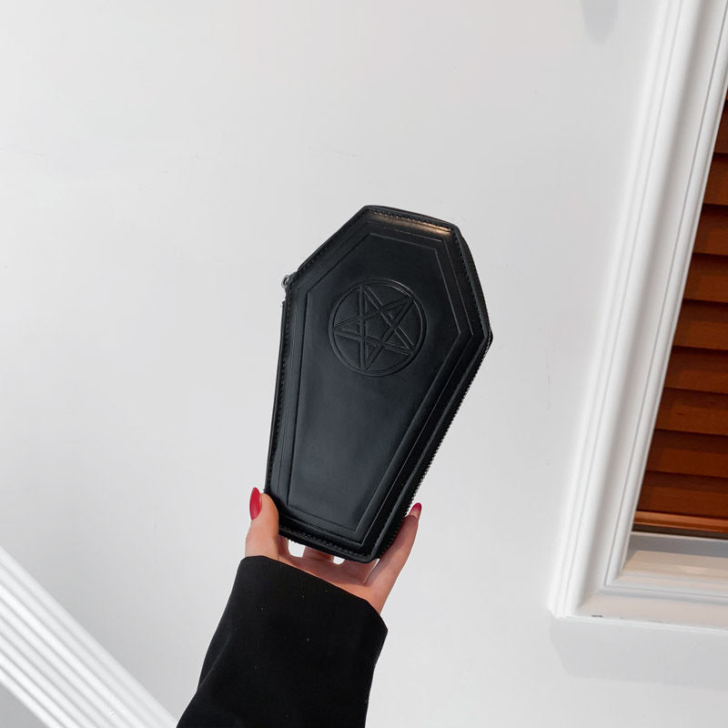 Halloween Coffin Bag Retro Coin Purse