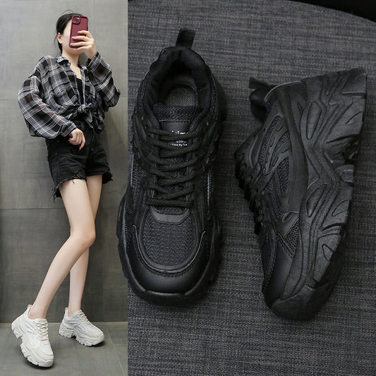 Women's Thick Bottom Breathable White Shoes