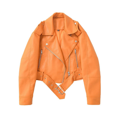 Bestselling Street-style Retro Turn-down Collar Loose Washed Jacket