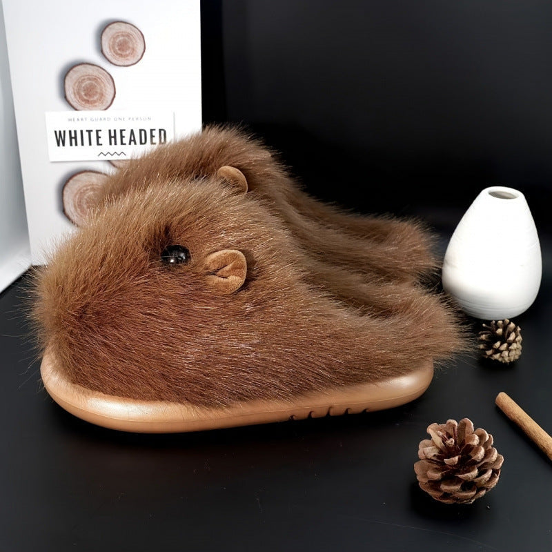 New Comfortable Women's Slippers Soft Suede Indoor