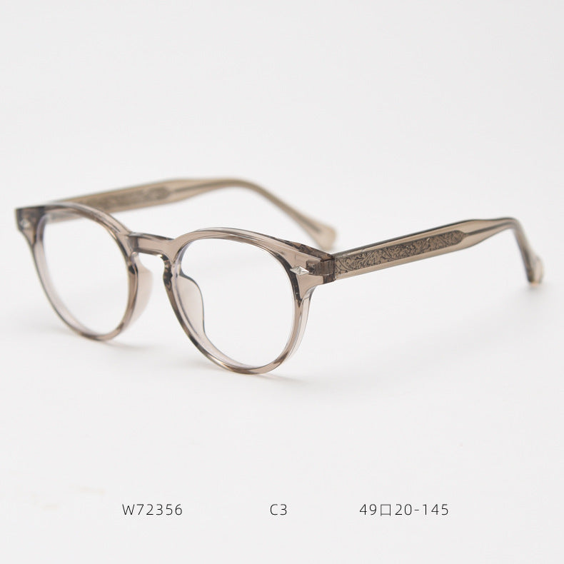 72356 New Stylish Engraved Pin Korean-style Prescription Glasses Frame