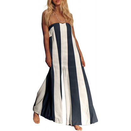 Fashion Top Wide-leg Pants Jumpsuit Women
