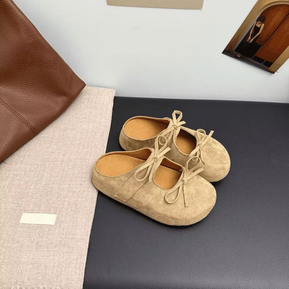Women's Shoes Bow Flat Pumps Women's Low-cut Fashion