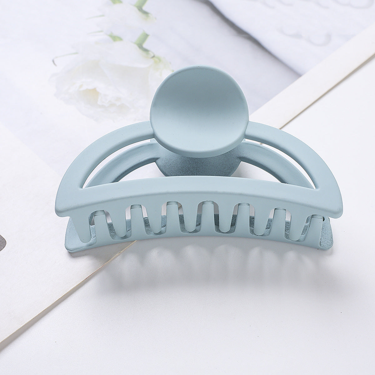 Simple Large Hair Clip Set - Shark Design