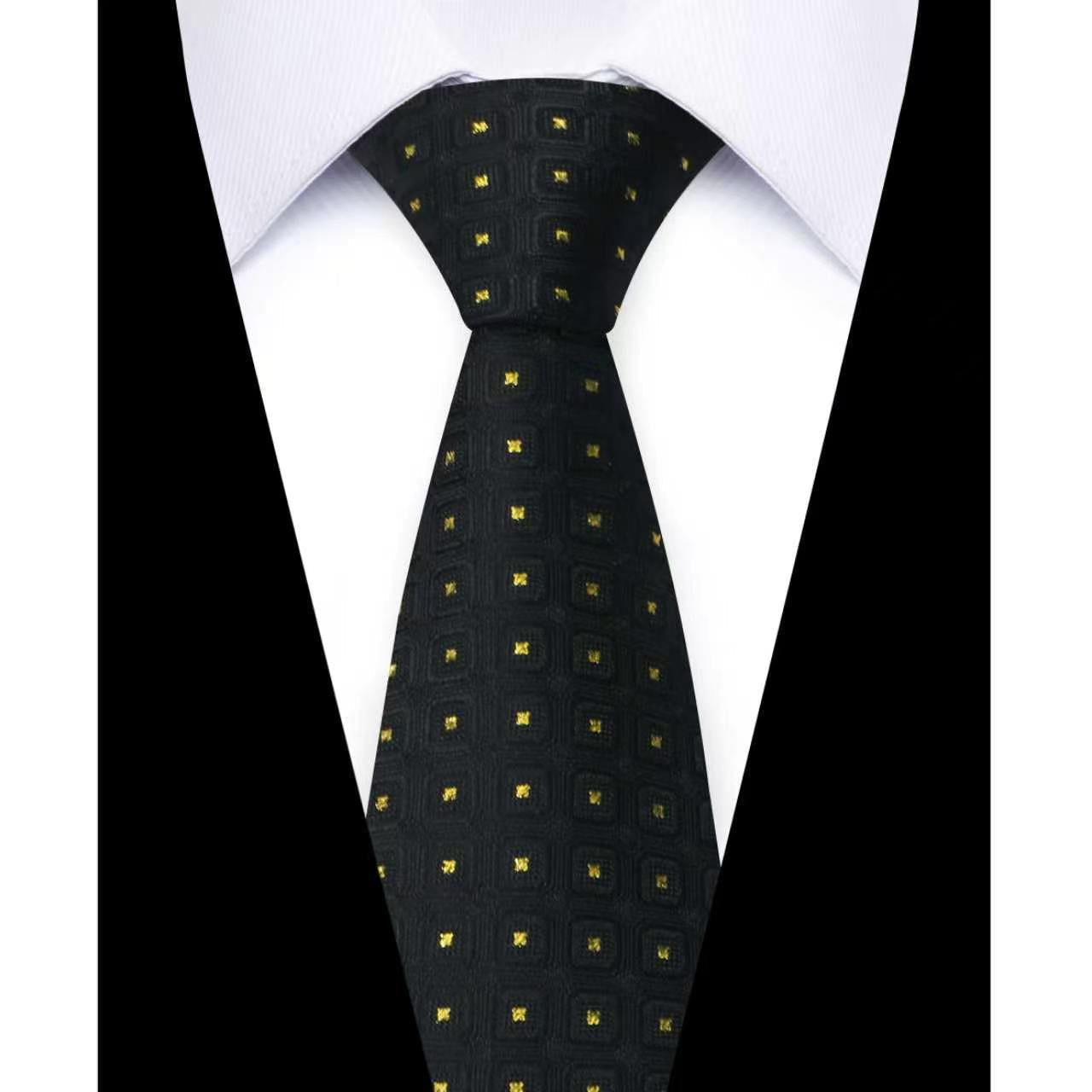 Usiness Striped Hand-stitched Polyester Tie