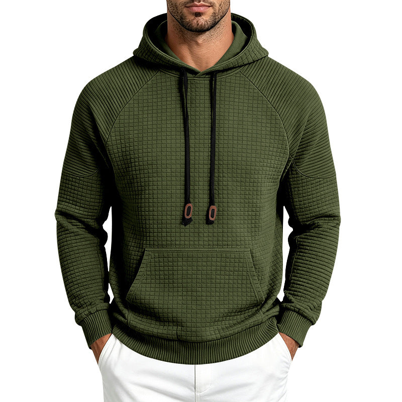 Mens Loose-Fit Versatile Hooded Sweatshirt For Sports Outdoors And Commuting