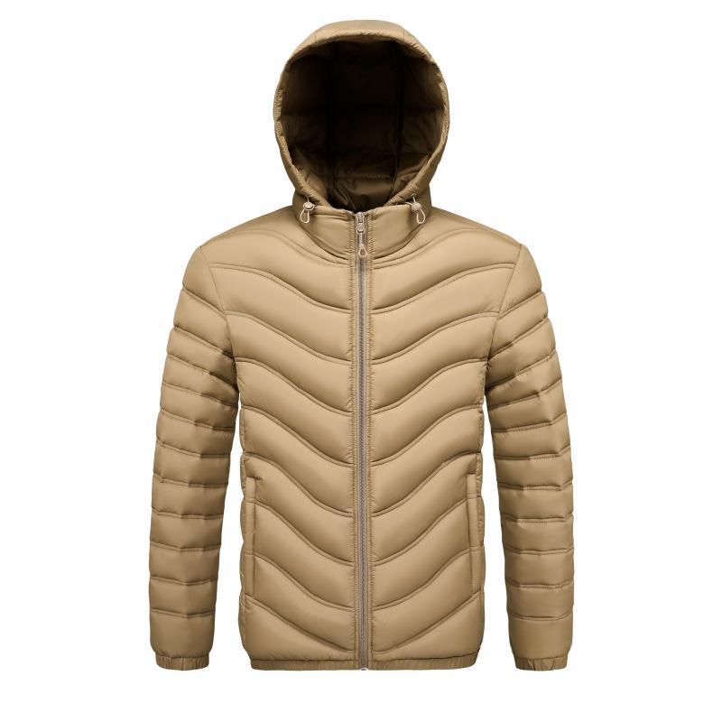 Mens Fleece-lined Cotton-padded Coat