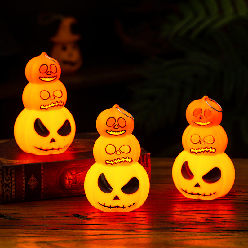 Halloween Pumpkin Lantern Portable Halloween Pumpkin Pile Ornaments Halloween Decorations Pendant Party Props