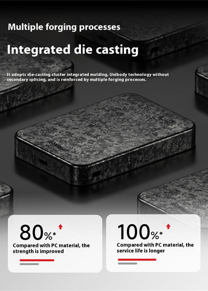 15W Magnetic Power Bank Wireless Carbon Fiber Magsafe Mobile Power Supply