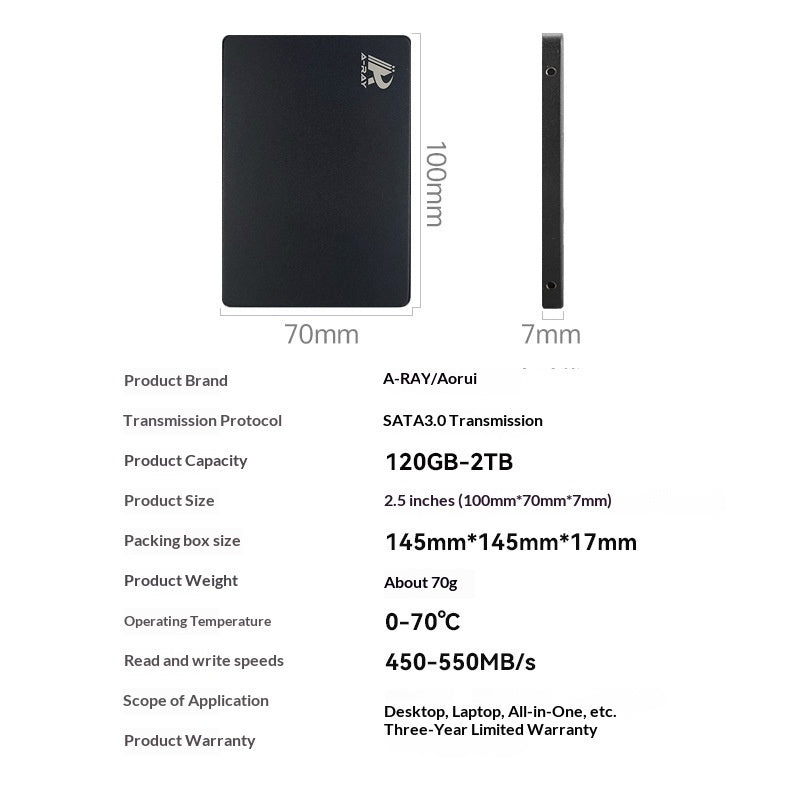 SATA3 Interface Laptop SSD Solid-state Drive