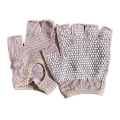 Non-slip Aerial Yoga Cotton Breathable Half-finger Gloves