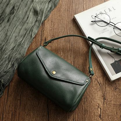 Womens Small Crossbody Bag Made Of Full-grain Cowhide