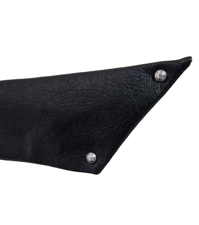 Designer Style Leather Tie And Hand Crafted High End Shirt Bow Tie