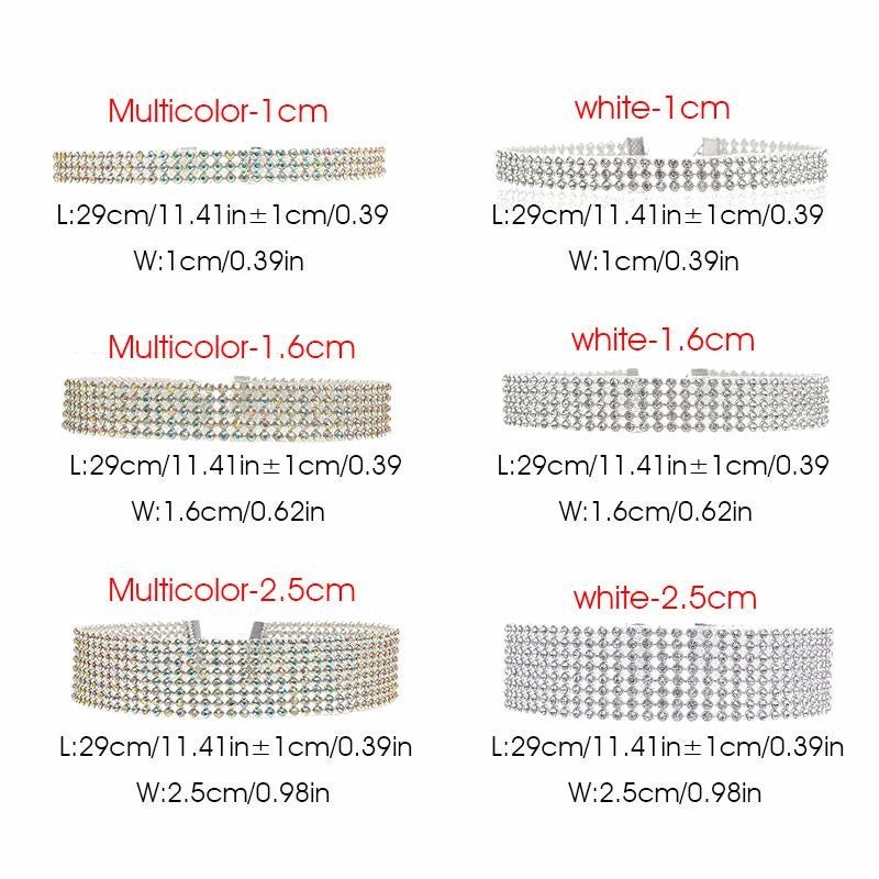 Fashion Women Full Crystal Rhinestone Choker Necklace Wedding Jewelry Chokers Necklaces For Women