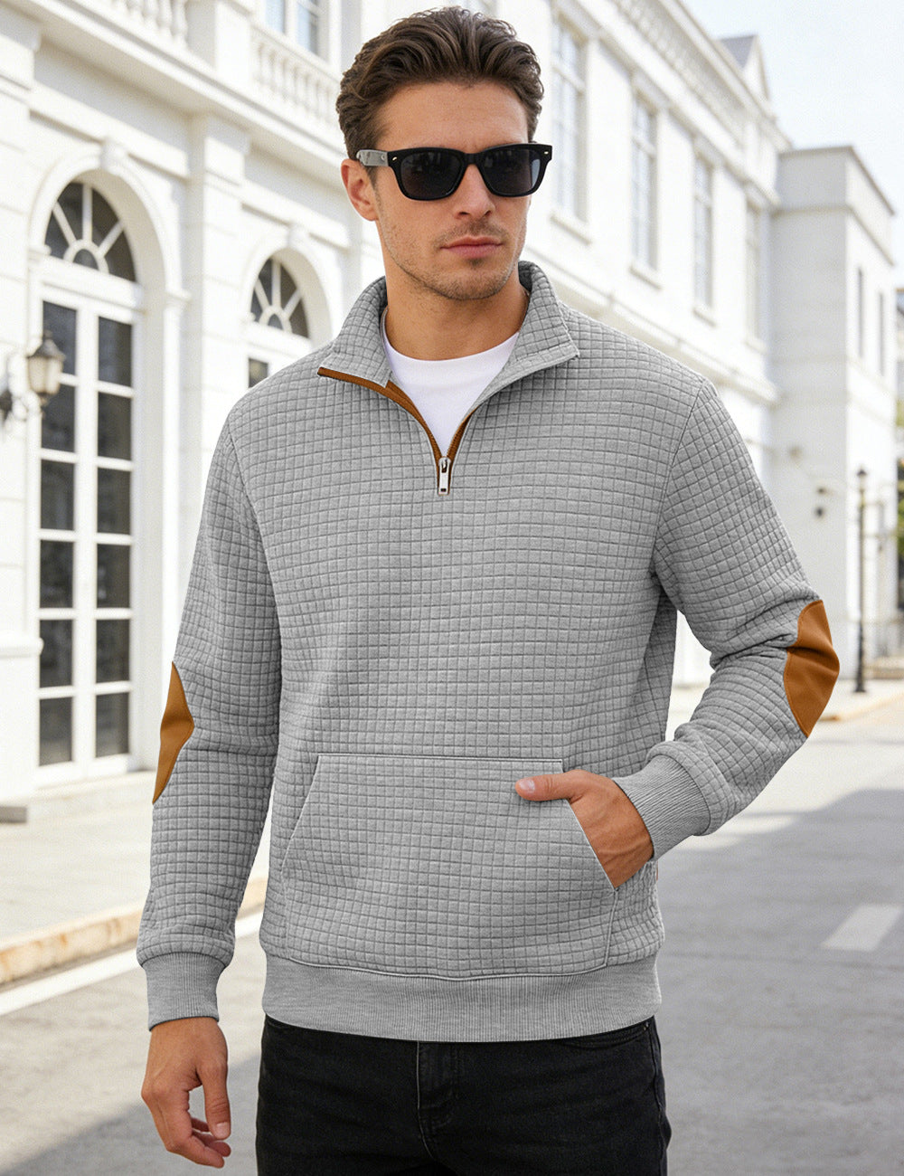 Mens Casual Long-sleeve Hoodie Top