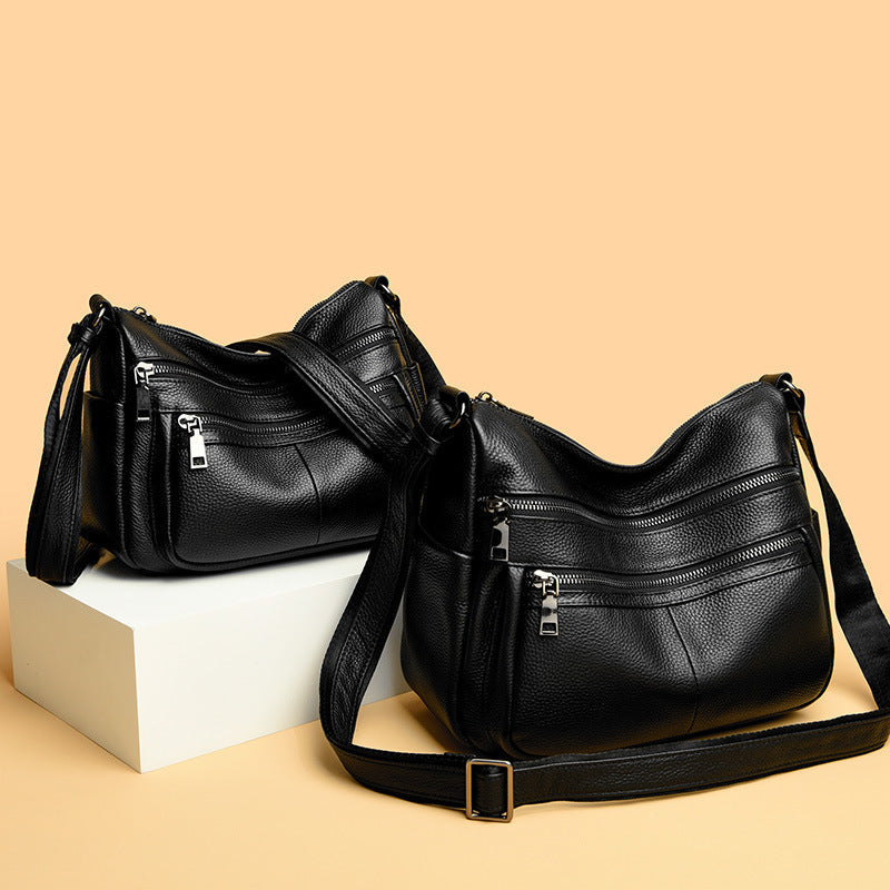 New Bags Women's High-grade Leather Tote First Layer