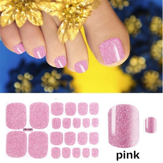 Solid Color Nail Art Sticker Set